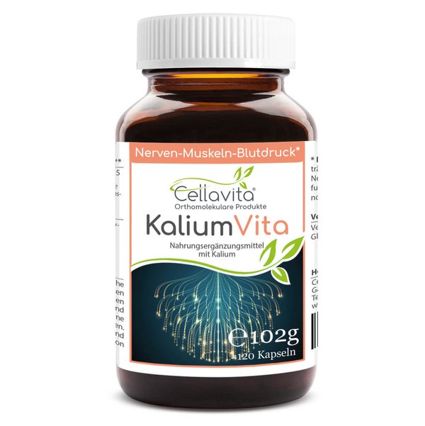Kalium Vita (Nerven-Muskeln-Blutdruck) 120 Kapseln von Cellavita